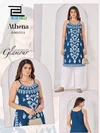 Athena By Blue Hills Rayon Embroidery Ladies Kurti Wholesale Market In Surat